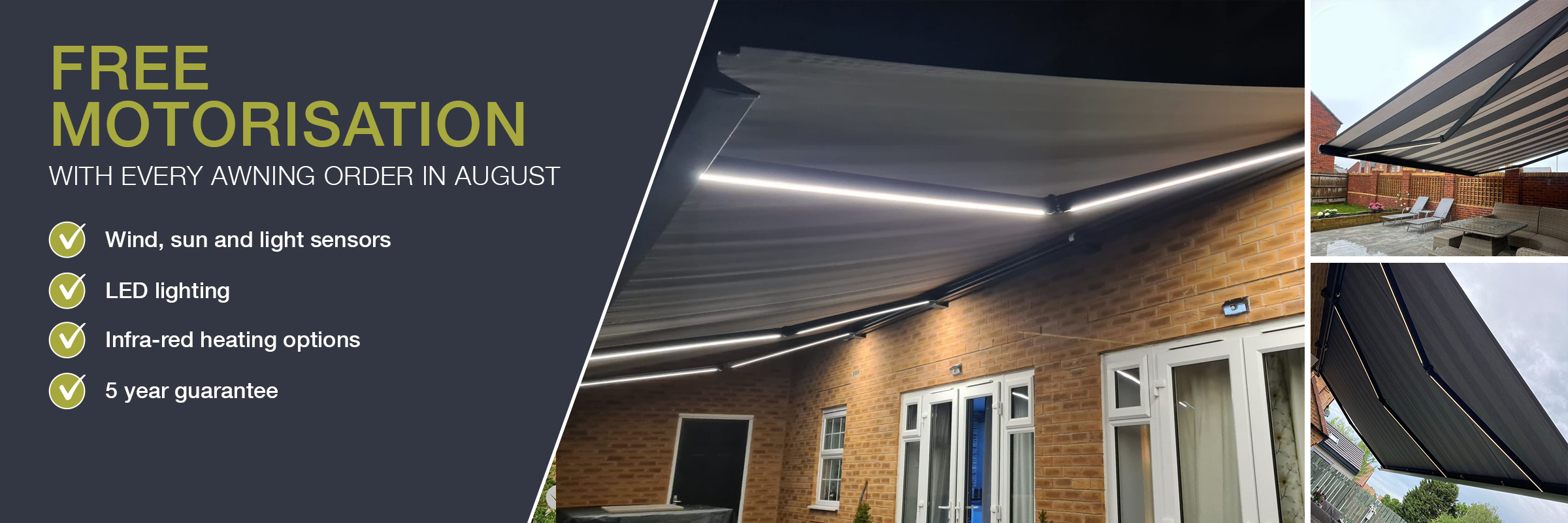 Free Motorisation with Every Awning